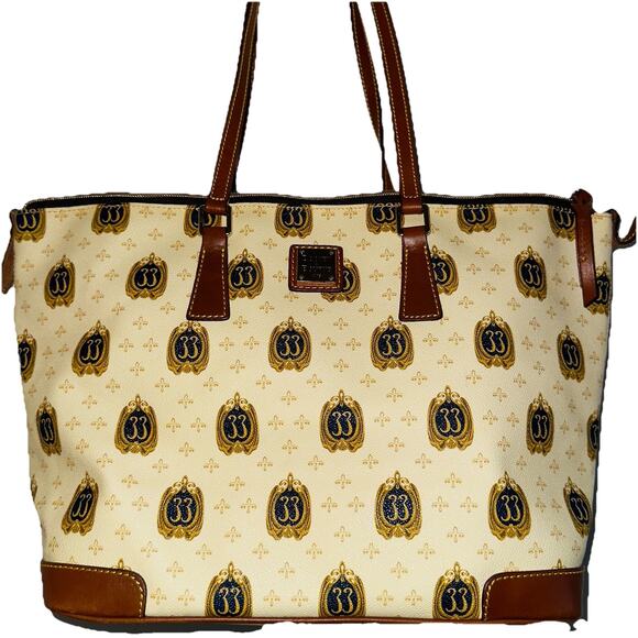 RARE 2015 Club 33 Logo Shopper Dooney & Bourke Handbag Tote Bag Limited Ed Parks - Picture 1 of 9
